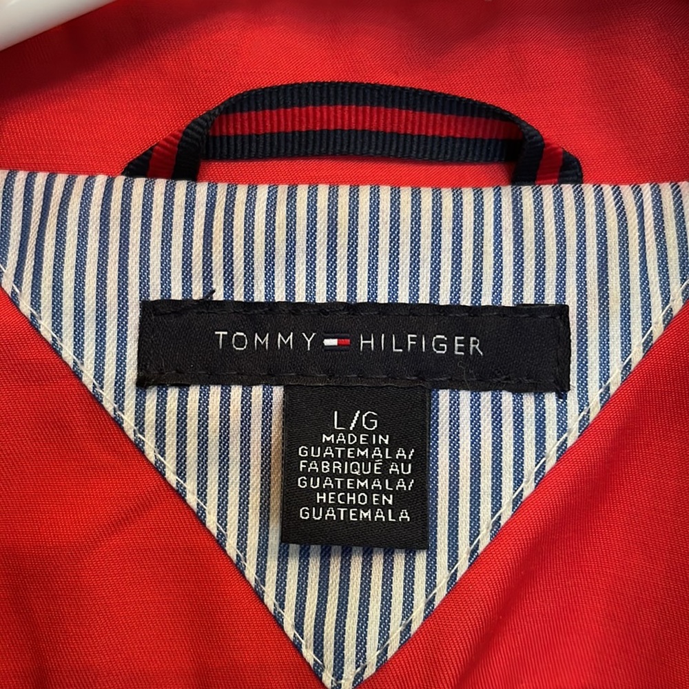 Coral red, Tommy Hilfiger, large spring coat - Picture 3 of 6